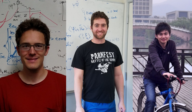 From left: Nicholas Adamski, Mark Turiansky, and Dr. Xie Zhang