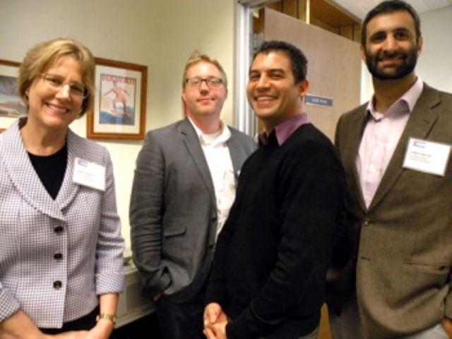 Cyrus Dreyer (at right) and other participants at the 2014 Graduate Research Advocacy Day