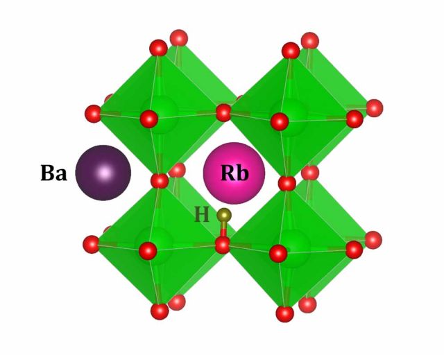 Rb as an acceptor dopant to encourage proton incorporation in BaZrO3