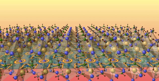 A surface view of the MAPbI3 halide perovskite