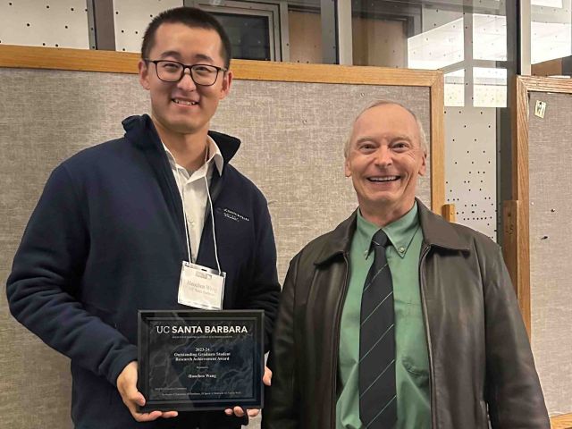 Haochen Wang receives Outstanding Graduate Student Award  from SSLEEC
