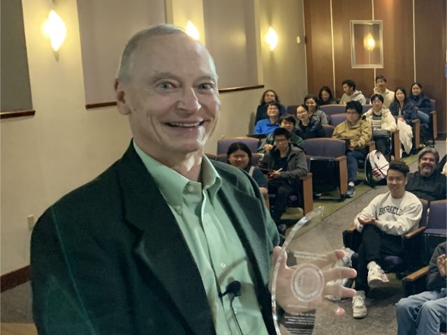 Prof. Van de Walle delivered the lecture on “Nitride Semiconductors for Energy-Efficient Technologies” on February 27, 2025, at the University of California, Berkeley.